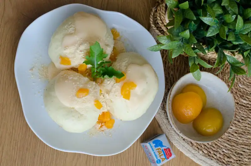 Parené buchty plnené marhuľami