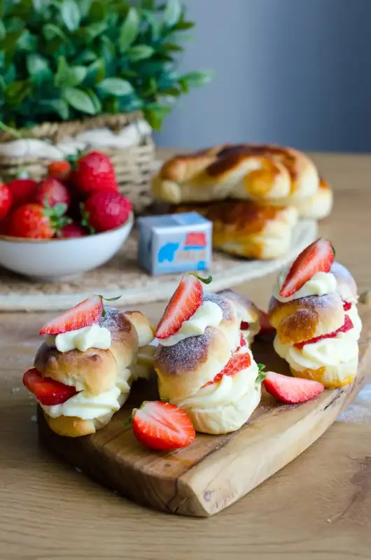 Plnené vanilkové pudingáče